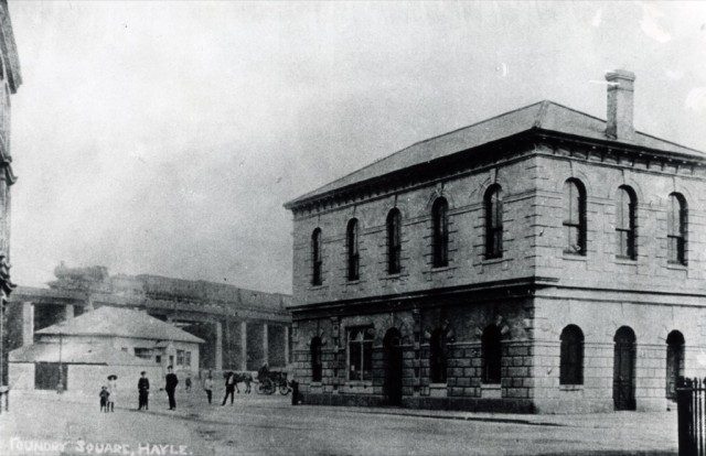 Old Station in Foundry Square , Hayle Old Station in Foundry Square , Hayle